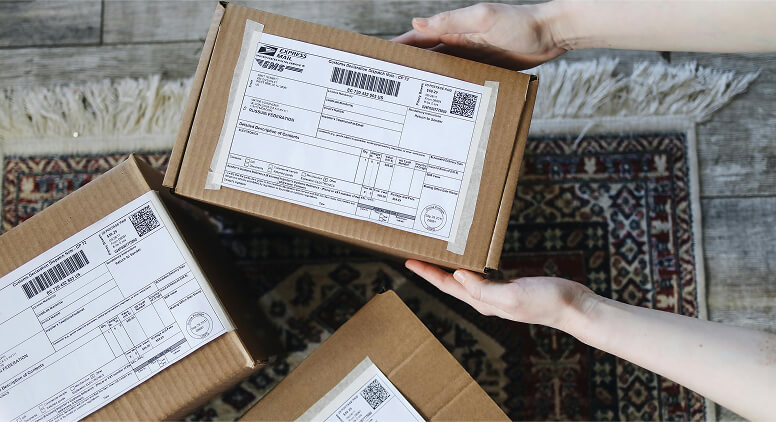 Boxes being shipped